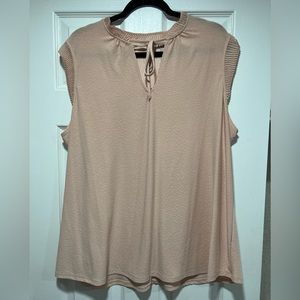 Cream color blouse, size- 2XL, brand: ERVI